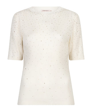 Top Rib Sleeve Sequins