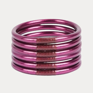 Amethyst All Weather Bangles® (Set of 6) - Serenity Prayer M