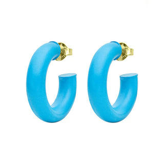 Small Chantal Hoops Medium Blue