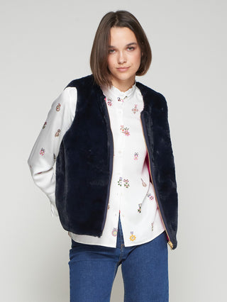 WAISCOAT REVERSIBLE ROSA LANA