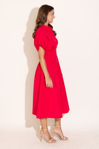 Becca Dress- Poppy Pink