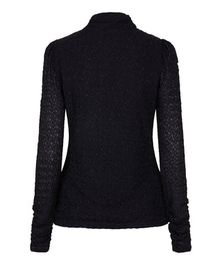 Black Mockneck with Embellishments