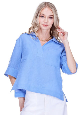 Pocket Overshirt Bluestone