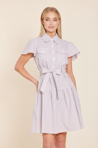 Pink Multi Belted Dress