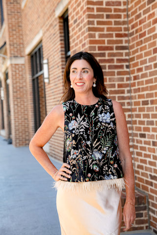 Sequin Fringe Top