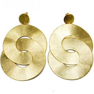 Devon Earrings Brushed Gold
