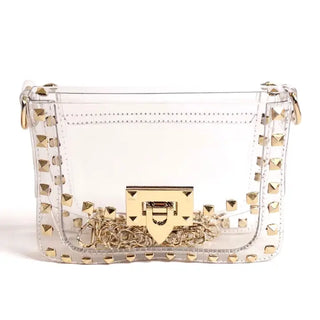 Stephanie Clear Bag with Rivets