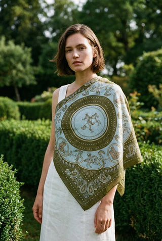Scarf - Rodeo Olive Cotton