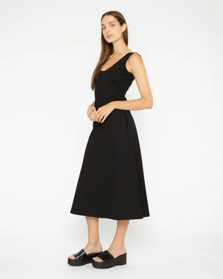 Ponte Knit Scoop Neck Dress