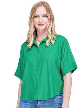 Batwing Short Sleeve Blouse