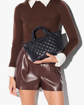 Black Mini City Tote