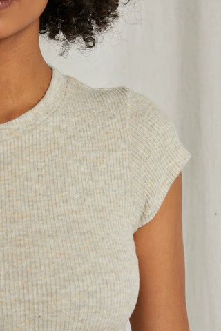 T54 Monica Sweater Rib Baby Tee