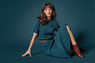 Flared Knit Skirt