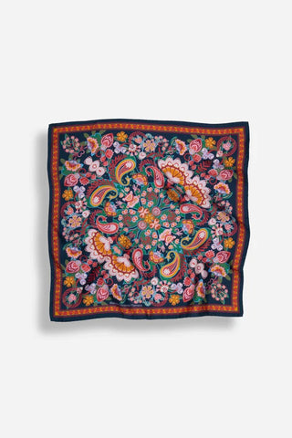 Small Scarf Volcanique Pink Silk
