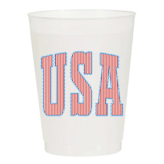 Multi-Color USA Frosted Cups - Patriotic