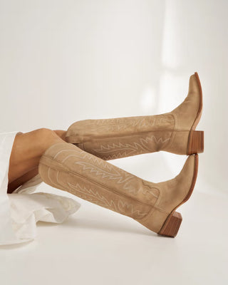 The Abby - Driftwood Suede