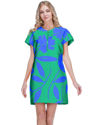 Zipper Shift Dress