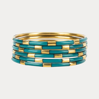 Caribe Veda Bangles - Set of 6 - Caribe- O/S