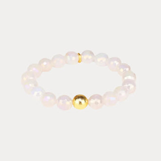 Mélange Beaded Bracelet - Snow- O/S