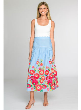 Phoebe Skirt - Poppy Patch Blueberry