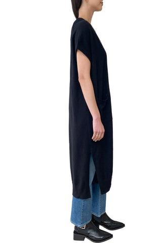 Cashmere Patch Pocket Duster Cardigan