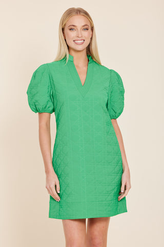 Quilted Dress - Green