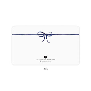 Navy Bow Little Notes