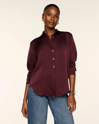 Spanx® Silky Smooth Button Down - Night Forest - Monkee's of Germantown