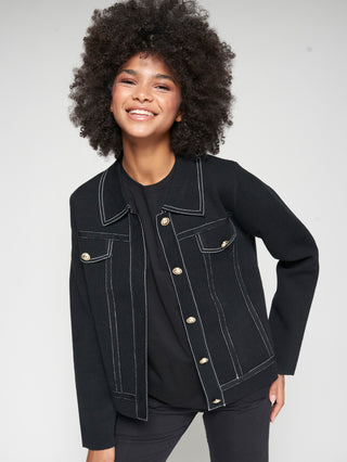 Knitwear Cardigan Pespunte Vaquero