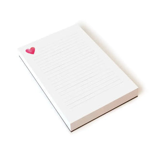 Heart Lined Notepad