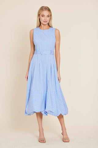Blue Stripe Maxi Dress